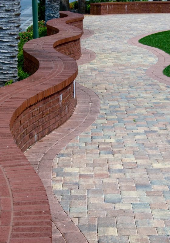 Clean Brick Pathway